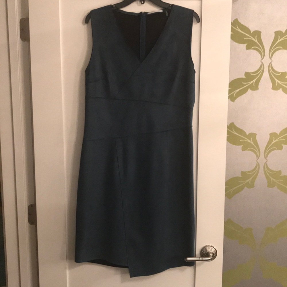 Tahari faux suede dress